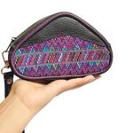 Cosmetiquera Pequeña Triangular de Cuero Colores Surtidos