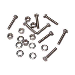 Set de 6 Tornillos Hexagonales Inoxidables 4x16 Mm