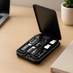 Estuche Portátil Multifuncional para Almacenamiento con Cable Tipo C