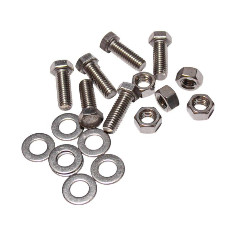 Set de 6 Tornillos Hexagonales de Acero Inoxidable 5/16 x 1/2 Plg