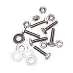 Set de 6 Tornillos Hexagonales de Acero Inoxidable 1/4 x 1 Plg