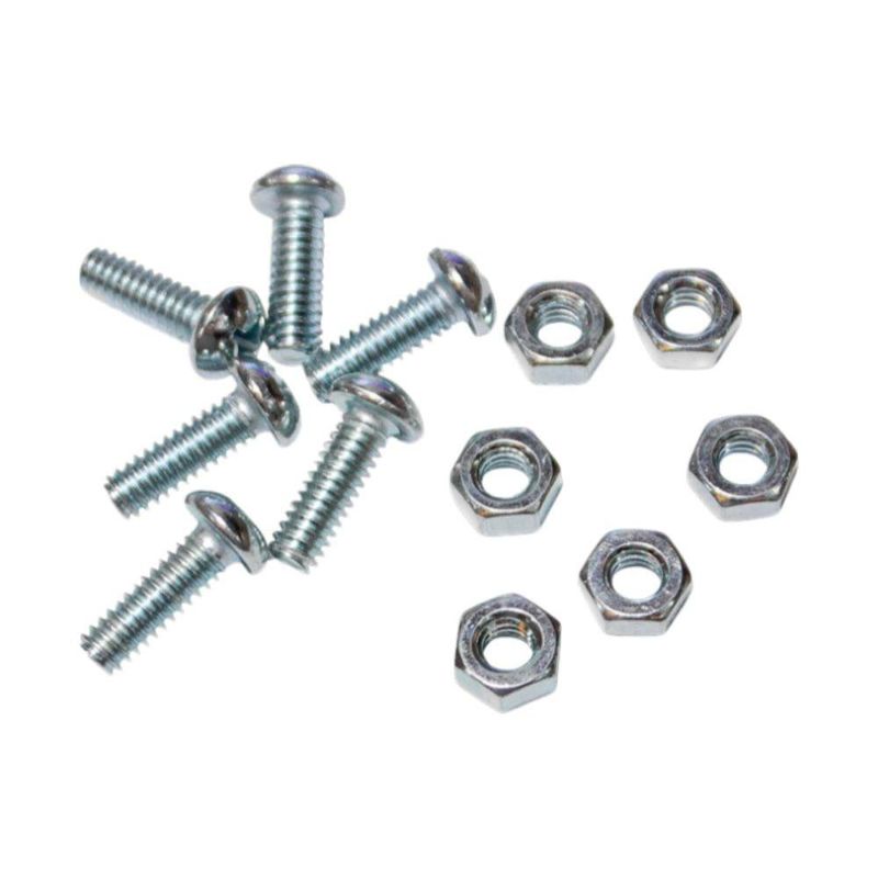 Tornillo de Estufa Cabeza Redonda con Tuerca Set 6 Pzas 1/4 x 3/4 Plg