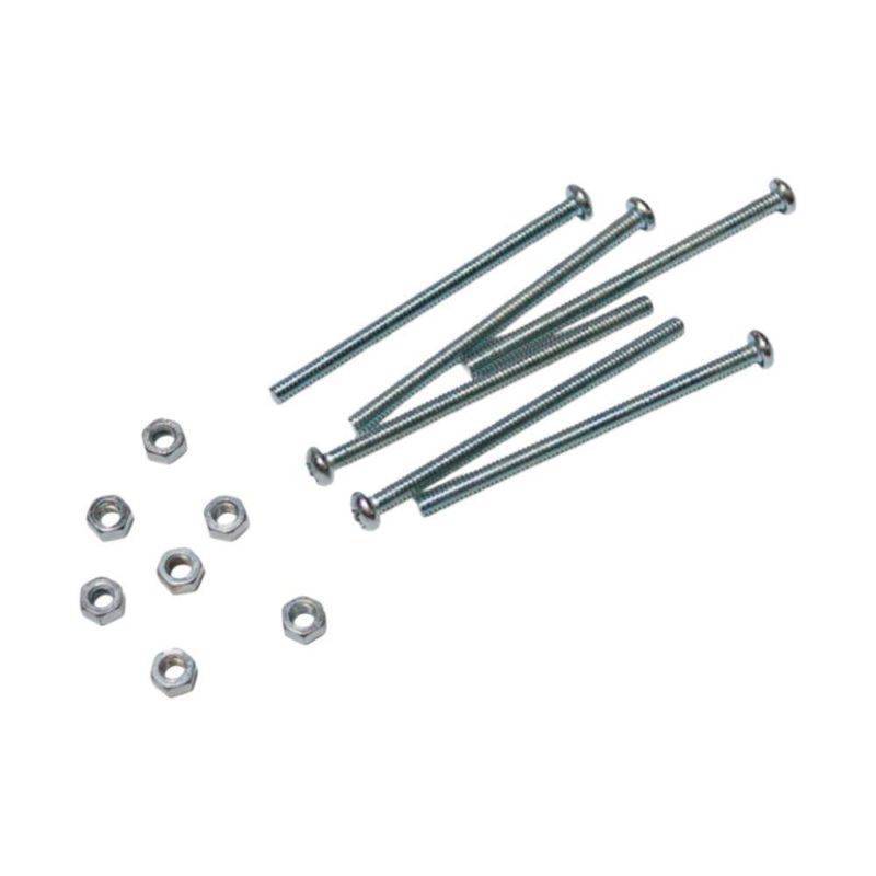 Tornillo de Estufa Cabeza Redonda con Tuerca Set 6 Pzas 1/8 x 1 1/2 Plg