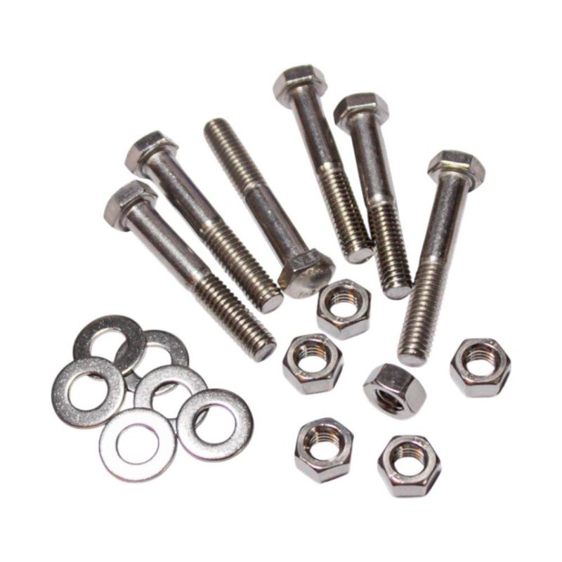 Set de 6 Tornillos Hexagonales de Acero Inoxidable 5/16 x 1 1/4 Plg