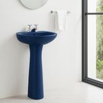 Lavamanos con Pedestal Ecoline Azul