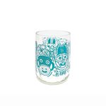 Vaso de Vidrio con Diseño de Máscaras Tradicionales Guatemaltecas