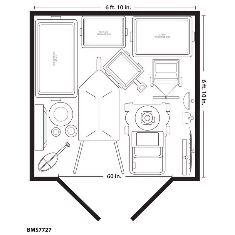 Bodega Grande de Plástico Tipo Casa