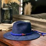 Sombrero Tipo Gamuza Azul Marino