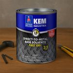 Anticorrosivo Kem Dtm Color Negro de 1 Galón