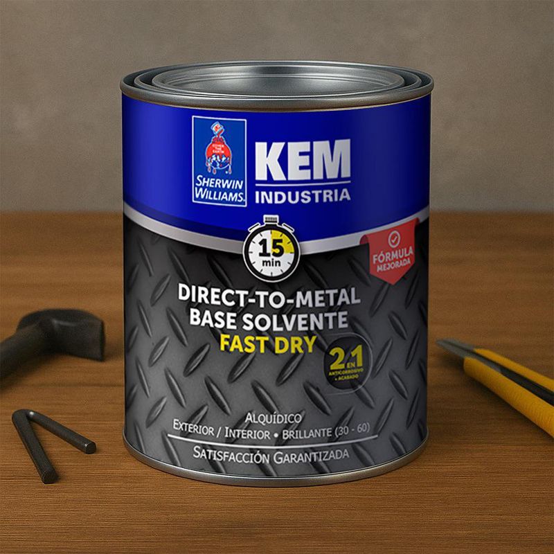 Anticorrosivo Kem Dtm Color Negro de 1 Galón