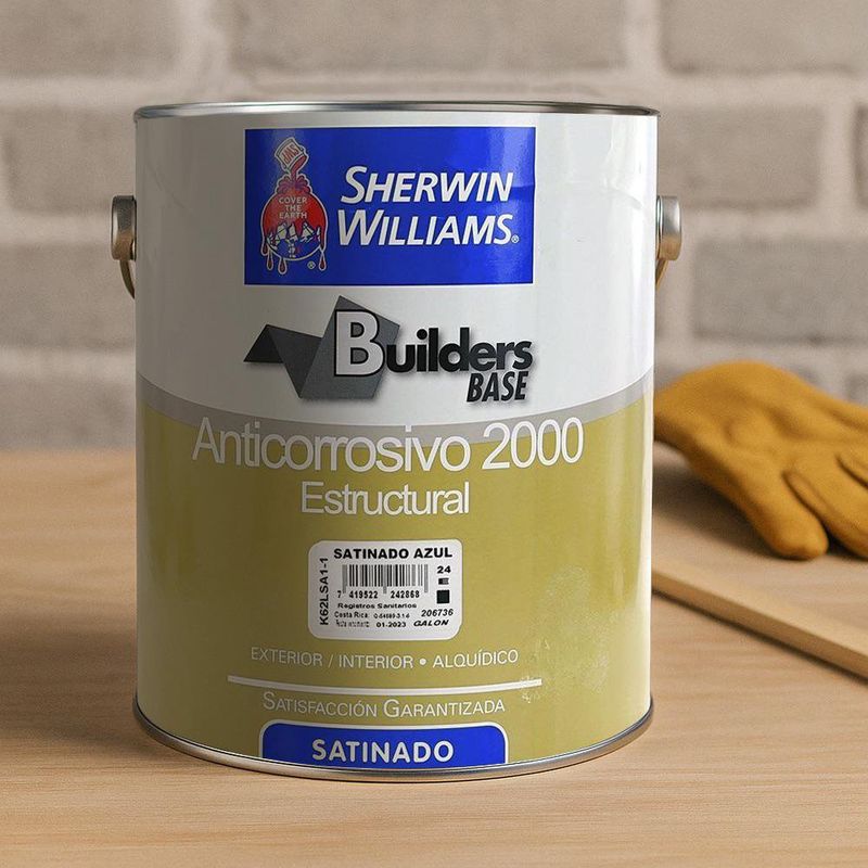 Pintura Anticorrosiva Builders Base Azul Satinado 2000
