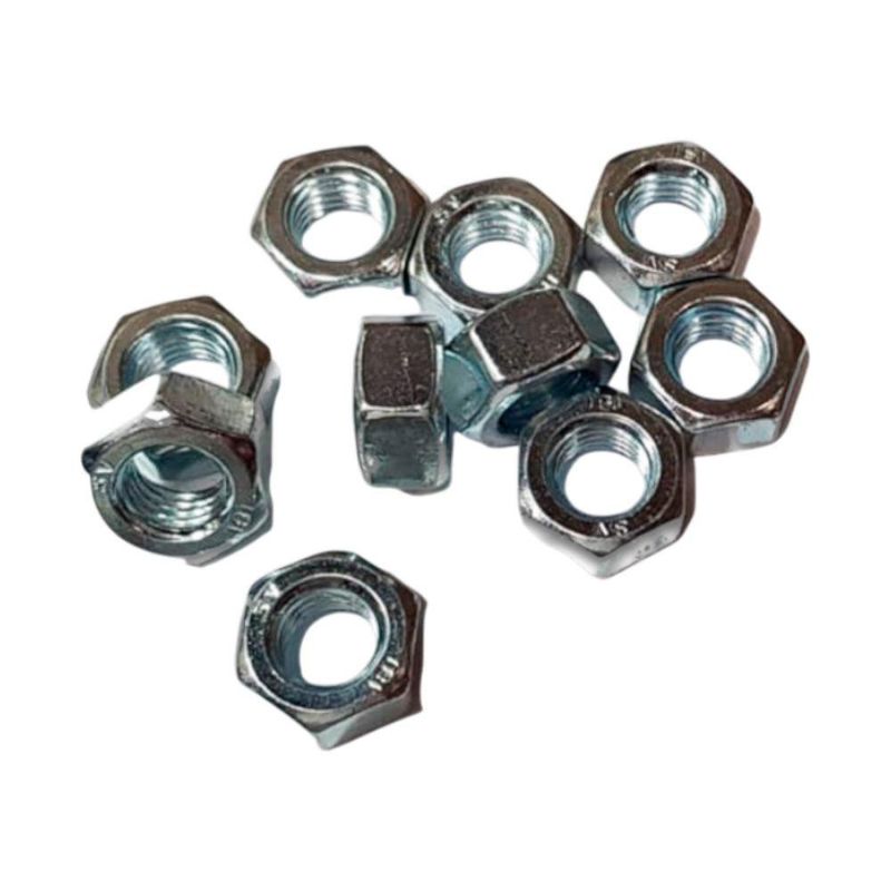 Tuerca Galvanizada Rosca Ordinaria No 12 Set 10