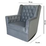 Butaca Mecedora Mont Blanc Gris 76x75x92 Cm
