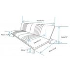 Sofá Cama Husky Gris de 183x93x83 Cm