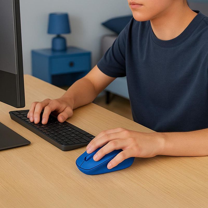Mouse Inalámbrico Logitech M280 Diseño Ergonómico para PC y Laptop Color Azul