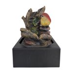 Fuente Decorativa de Mesa con Luz Diseño Tronco y Ave