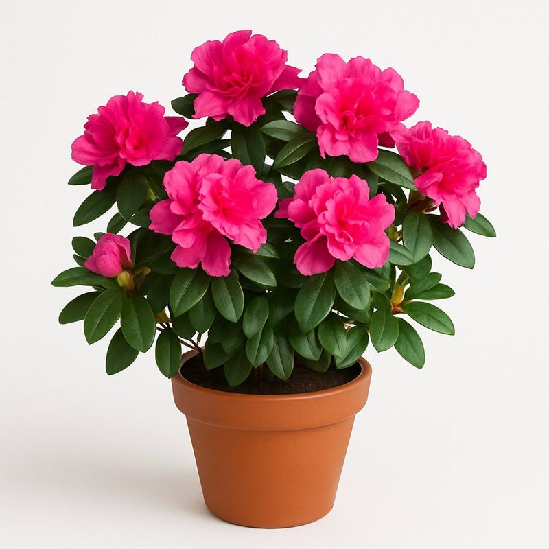 Planta Azalea Rosa en Maceta