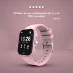 Smartwatch Rosa con Juegos y Monitor de Salud