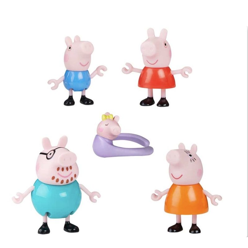 Set de 5 Pzas Familia Peppa Pig