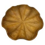 Base Decorativa de Madera con Forma Orgánica tipo Lechuga