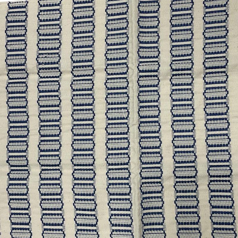 Individual Tejido con Óvalos en Tonos Azul y Beige