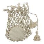 Funda para Botellas Tejida en Algodón con Borlas