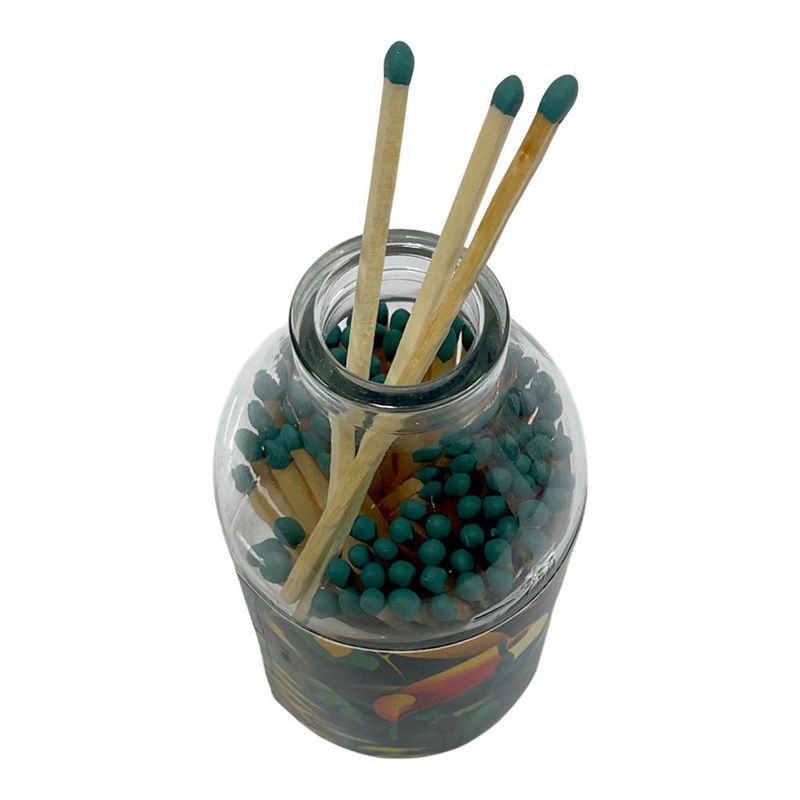 Frasco de Fósforos de Madera Grande con Tapa de Corcho
