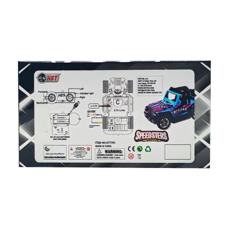 Auto RC Speedsters Hiper Velocidad Diseños Surtidos