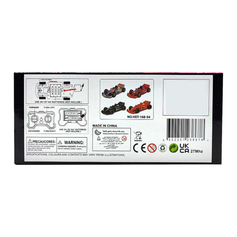 Auto RC Tipo F1 Escala 1:22 Racing Diseños Surtidos