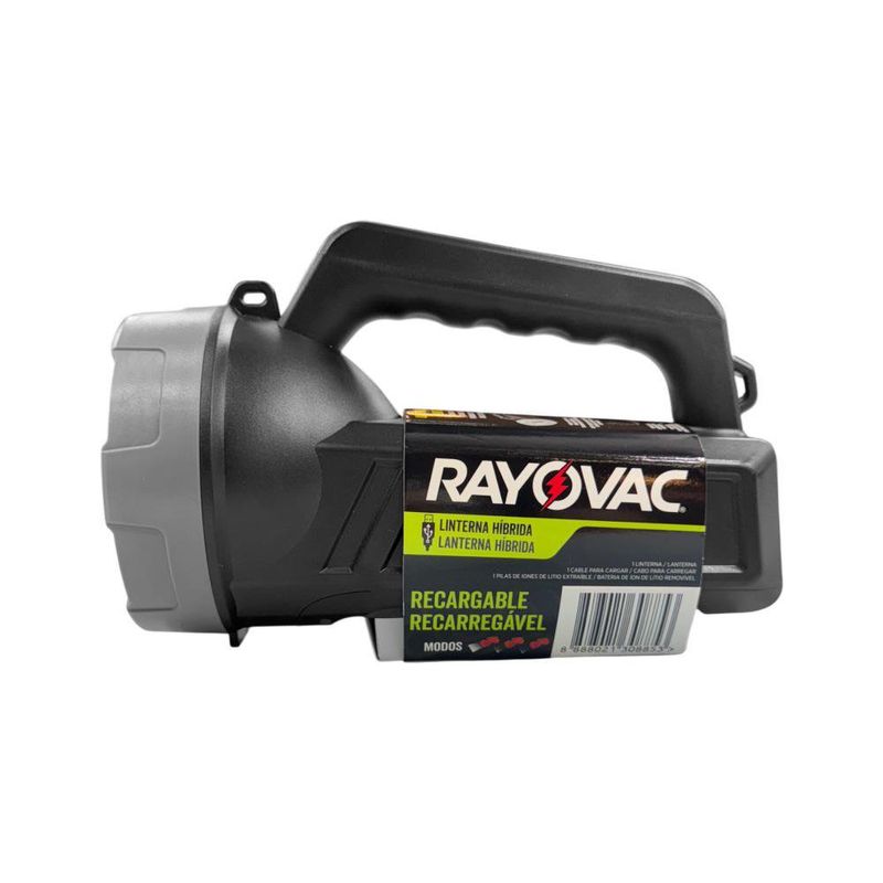 Linterna de Mano Híbrida Recargable 55-110 Lm