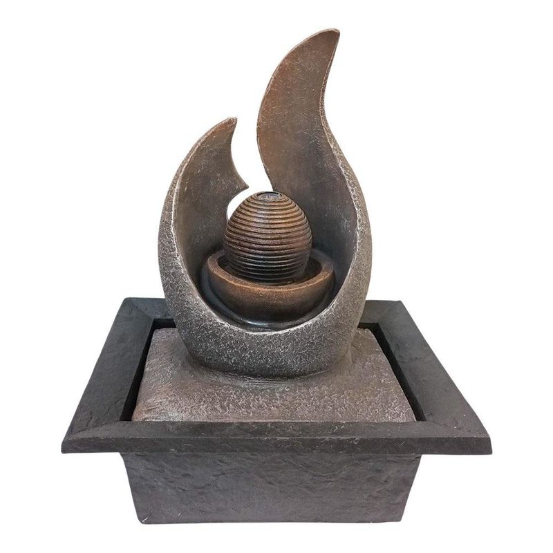 Fuente Decorativa con Luz Diseño Llama