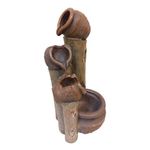 Fuente Decorativa con Luz Jarras y Troncos 4 Ml