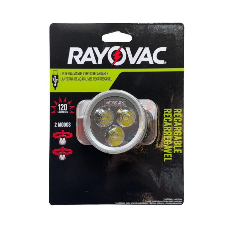 Linterna de Cabeza Recargable 120 Lm 2 Modos