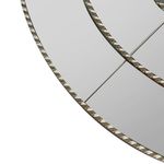 Espejos Decorativos Redondos Dorado 3 Pzas