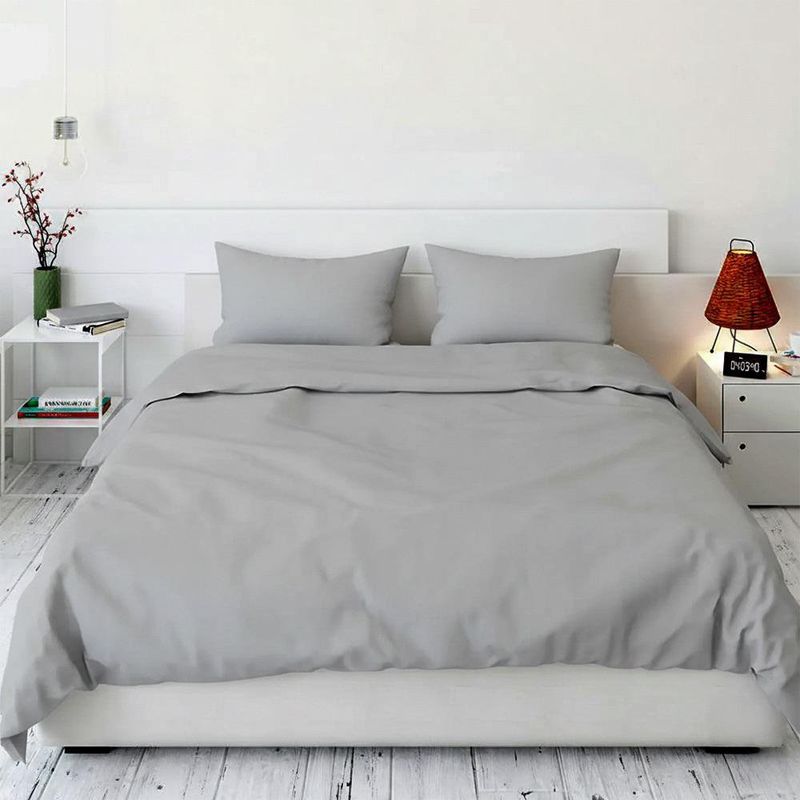 Set Funda Duvet King 300 Hilos Color Gris