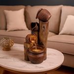 Fuente Decorativa con Luz Jarras y Troncos 4 Ml