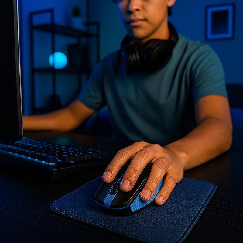 Mouse Óptico Inalámbrico Galos Azul