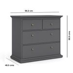 Gavetero-Monet-Gris-Mate-de-4-Gavetas