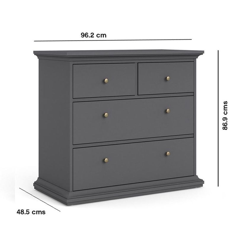 Gavetero-Monet-Gris-Mate-de-4-Gavetas