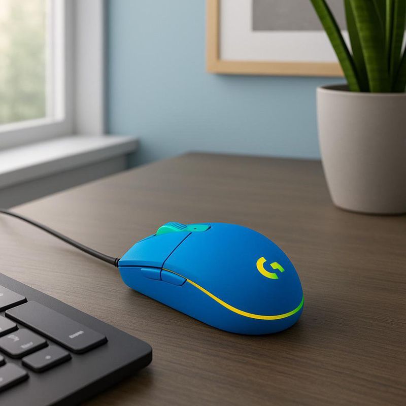 Mouse para Juegos G203 Lightsync Azul