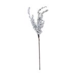 Rama Decorativa Plateada con Bayas de 60 Cm