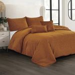 Set de Edredón Canela Queen 5 Pzas