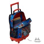 Mochila con Ruedas Spiderman Pop M con Bolsillo Frontal
