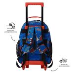 Mochila con Ruedas Spiderman Pop M con Bolsillo Frontal