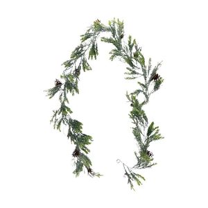 Guirnalda Navideña con Piñas Naturales y Ramas de Pino de 180 Cm