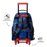 Mochila con Ruedas Spiderman Pop L con Bolsillo Frontal