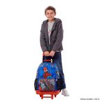 Mochila con Ruedas Spiderman Pop L con Bolsillo Frontal