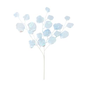 Rama con Hojas Azul Tornasol de 50 Cm