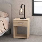 Mesa de Noche Nicky Beige 37.6 x 36 x 47.5 Cm