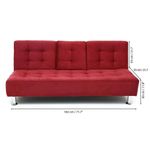 Sofá Cama Con Portavasos Corinto 185X110X84 - Intap